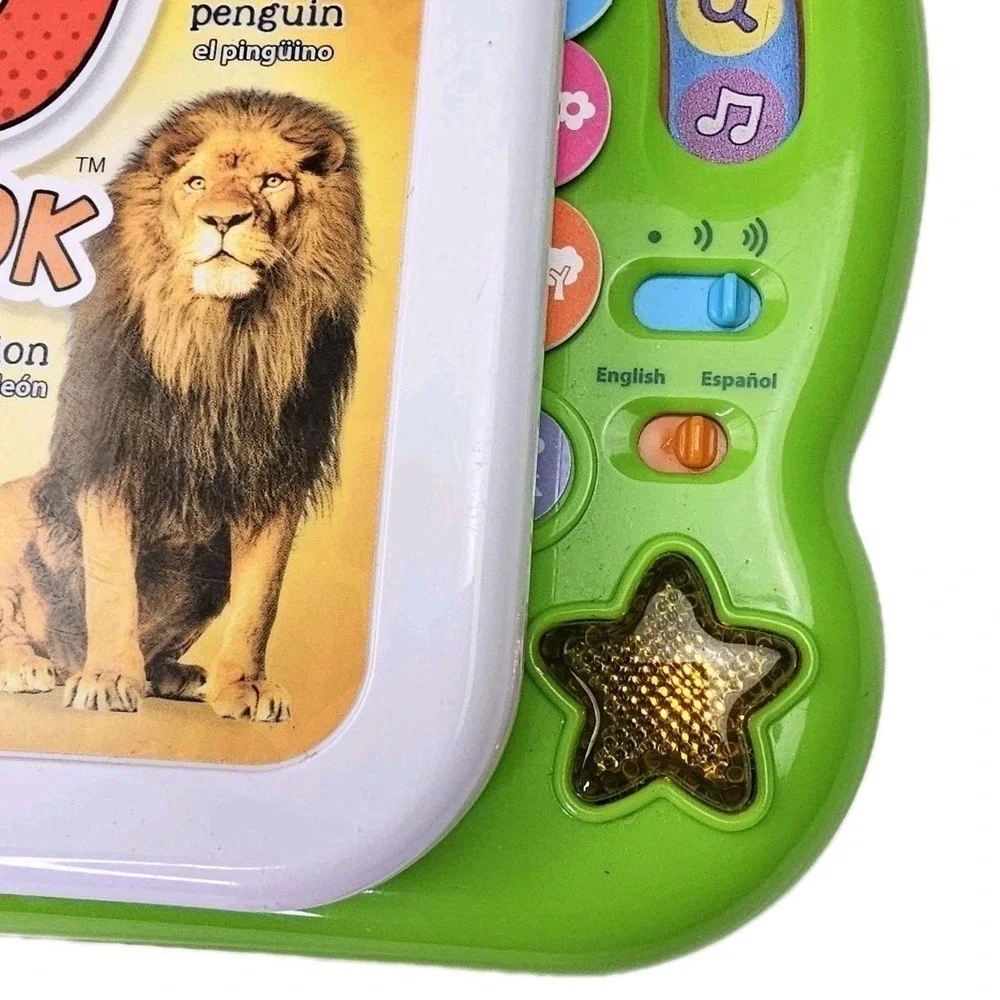 LeapFrog 100 Animals Book Interactive Bilingual English Spanish Learning Toy